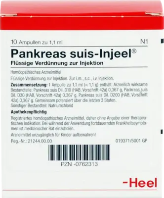 PANKREAS SUIS Injeel Ampullen (10 Stk) - medikamente-per-klick.de