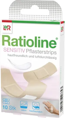 RATIOLINE sensitive Pflasterstrips in 2 Größen (10 Stk) -  medikamente-per-klick.de