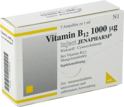 VITAMIN B12 1.000 µg Inject Jenapharm Ampullen (5 Stk) -  medikamente-per-klick.de