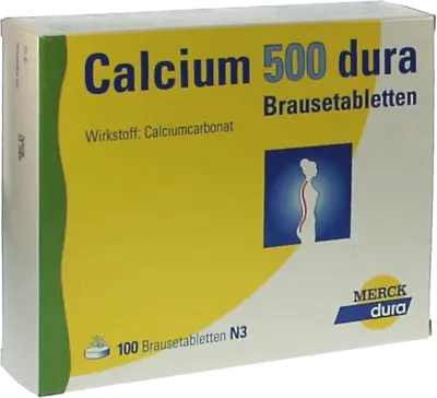 CALCIUM 500 dura Brausetabletten (100 Stk) - medikamente-per-klick.de