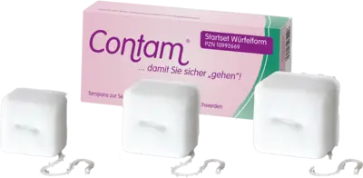 CONTAM Vaginaltampon Startset Würfel (3 Stk) - medikamente-per-klick.de