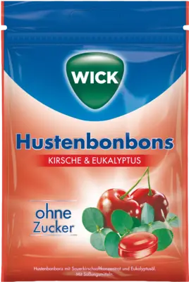 WICK Wildkirsche & Eukalyptus Bonbons o.Zucker Btl (72 g) -  medikamente-per-klick.de