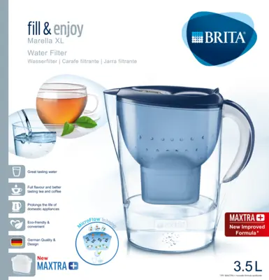 BRITA fill & enjoy Wasserfilter Marella XL blau (1 Stk) -  medikamente-per-klick.de