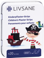 LIVSANE Kinderpflaster Strips Pirat - 20Stk
