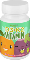 VITAMIN D3+K2 vegan Kinder zuckerfrei Kautabletten - 120Stk