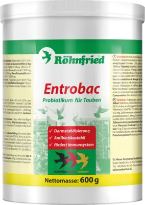 ENTROBAC Probiotikum Pulver f.Tauben (600 g) - medikamente-per-klick.de