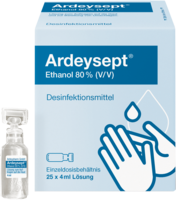 ARDEYSEPT Ethanol 80% V/V Desinfektionsmittel (25X4 ml) -  medikamente-per-klick.de
