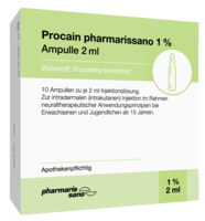 PROCAIN pharmarissano 1% Inj.-Lsg.Ampullen 2 ml (10X2 ml) -  medikamente-per-klick.de