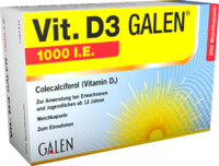VIT. D3 GALEN 1000 I.E. Weichkapseln - 200Stk