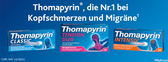 Bei Kopfschmerz und Migräne: Thomapyrin® - medikamente-per-klick.de