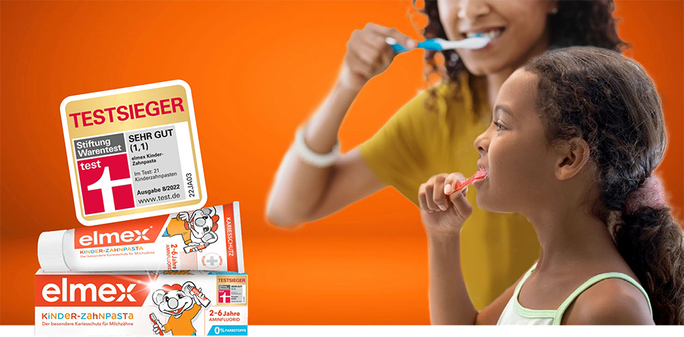 elmex Kinder-Zahnpasta zum Schutz der Milchzähne (50 ml) -  medikamente-per-klick.de