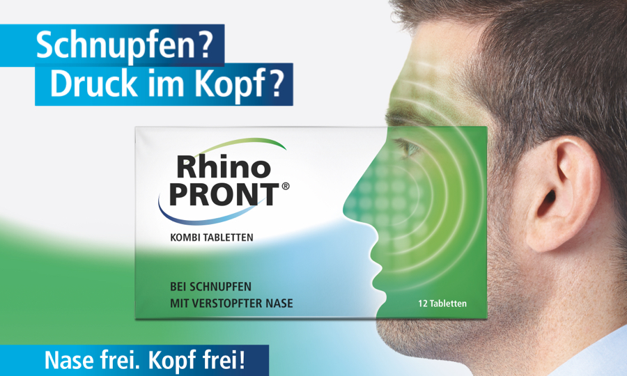 Rhinopront® Kombi Tabletten helfen bei Schnupfen bzw. Rhinitis  mitverstopfter Nase • rezeptfrei bestellen auf medikamente-per-klick.de