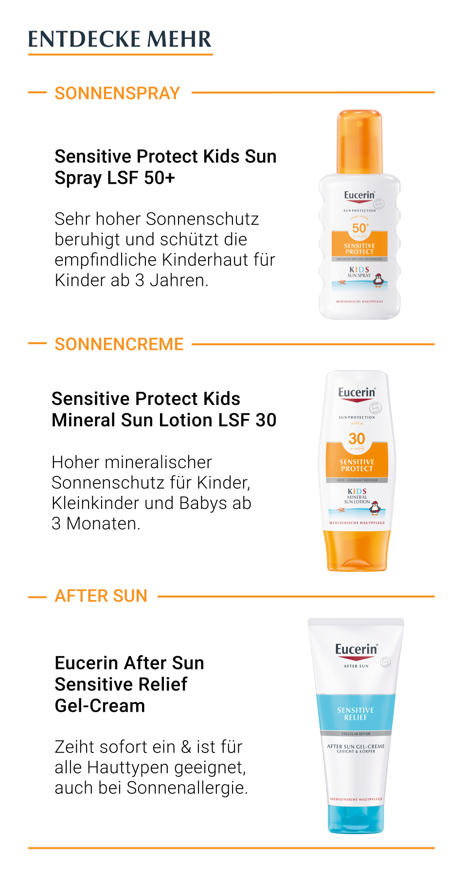 EUCERIN Sun Kids Gel-Creme LSF 50+ (200 ml) - medikamente-per-klick.de