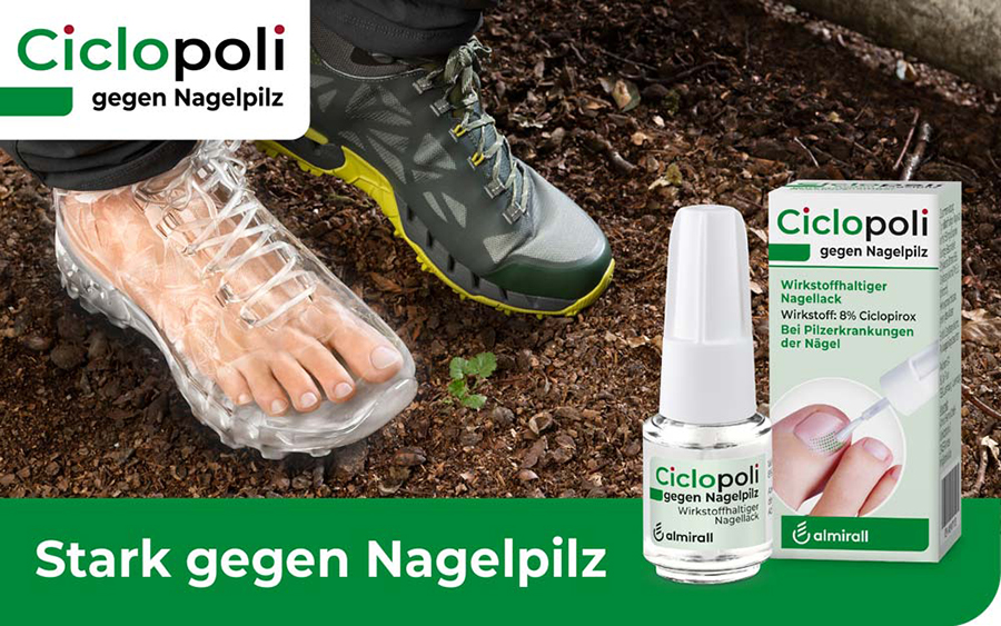 CICLOPOLI gegen Nagelpilz wirkstoffhalt.Nagellack (3.3 ml) -  medikamente-per-klick.de