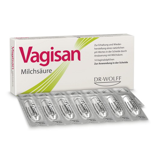Vagisan® Milchsäure Vaginalzäpfchen zum Erhalt des pH-Wertes der Scheide