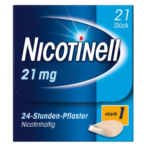 NICOTINELL 21 mg/24-Stunden-Pflaster 52,5mg (21 Stk) -  medikamente-per-klick.de