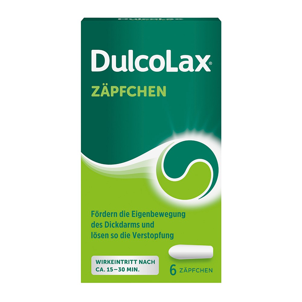 DULCOLAX Zäpfchen 6 Stück bei Verstopfung - medikamente-per-klick.de