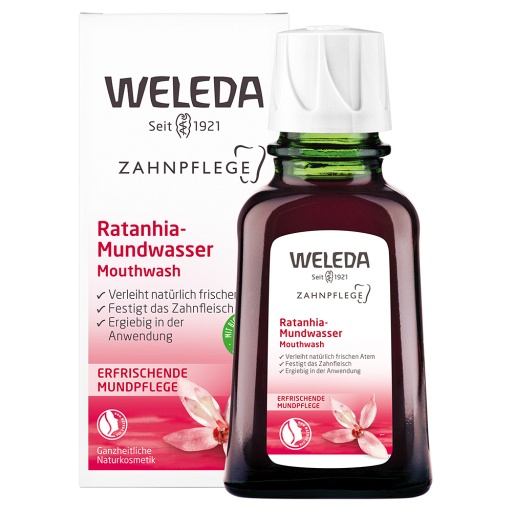 Weleda Ratanhia-Mundwasser - strafft das Zahnfleisch (50 ml) -  medikamente-per-klick.de
