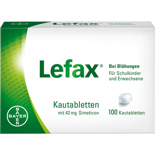 Lefax® Kautabletten - Entschäumer gegen übermäßige Gasbildung in Magen und  Darm