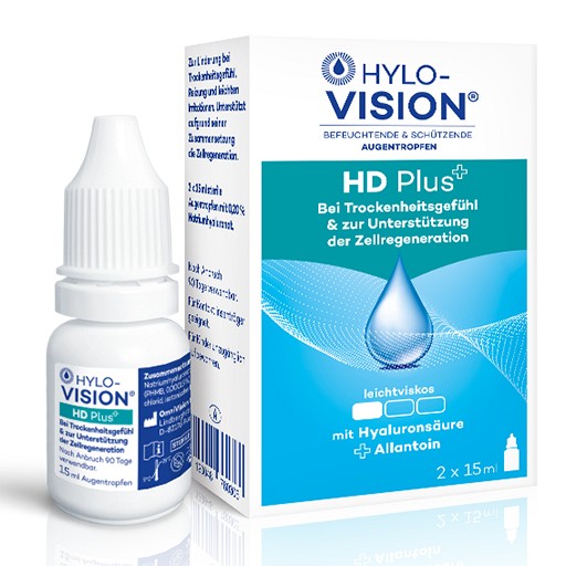HYLO-VISION HD Plus Augentropfen (2X15 ml) - medikamente-per-klick.de