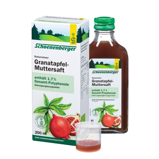 Schoenenberger Naturreiner Granatapfel-Muttersaft (200 ml) - medikamente -per-klick.de