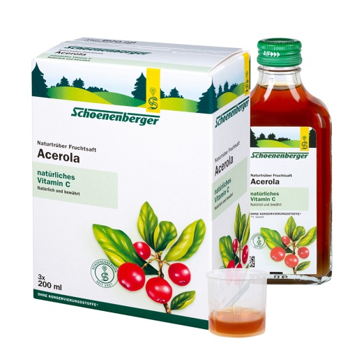 ACEROLA SAFT Schoenenberger Heilpflanzensäfte (3X200 ml) -  medikamente-per-klick.de