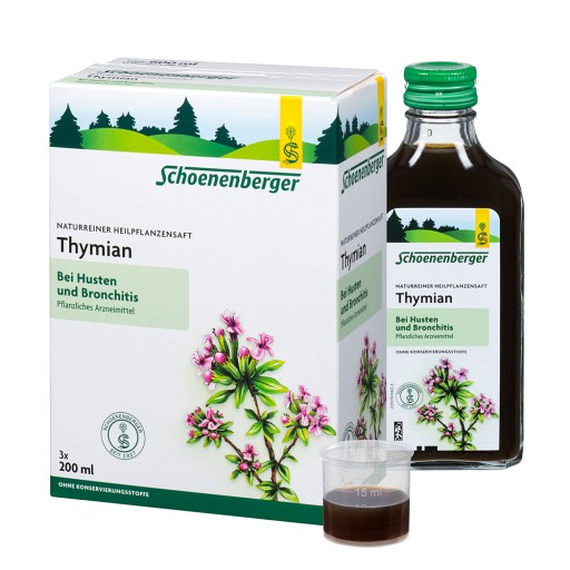THYMIAN SAFT Schoenenberger Heilpflanzensäfte (3X200 ml) -  medikamente-per-klick.de