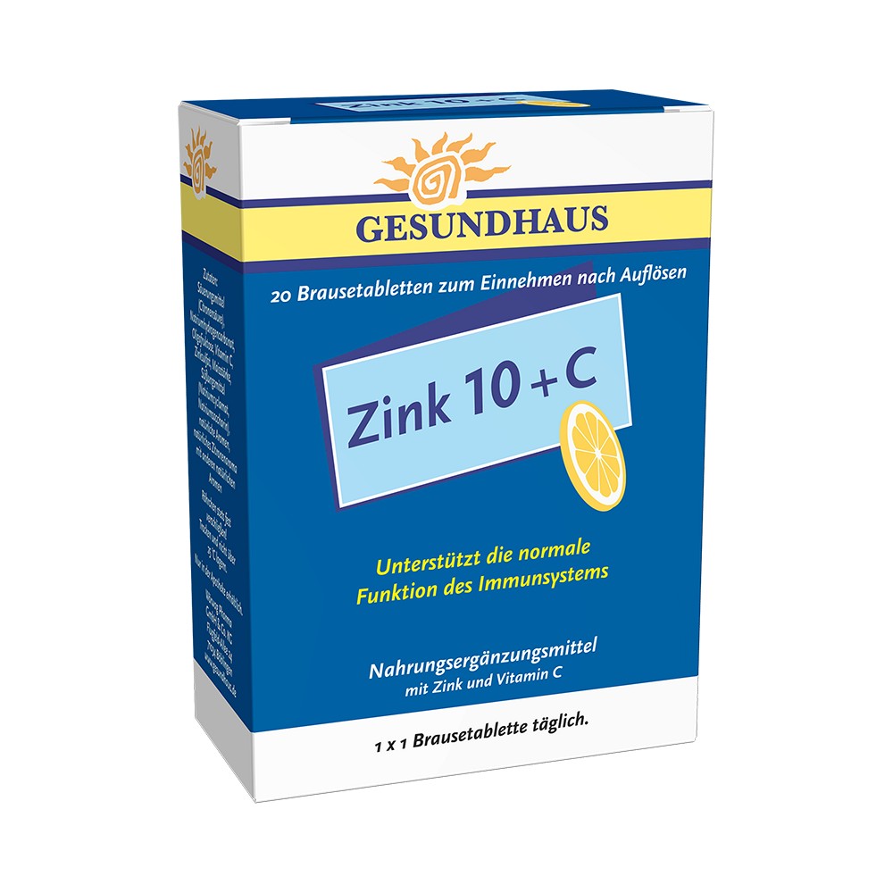 ZINK 10+C Brausetabletten (20 Stk) - medikamente-per-klick.de