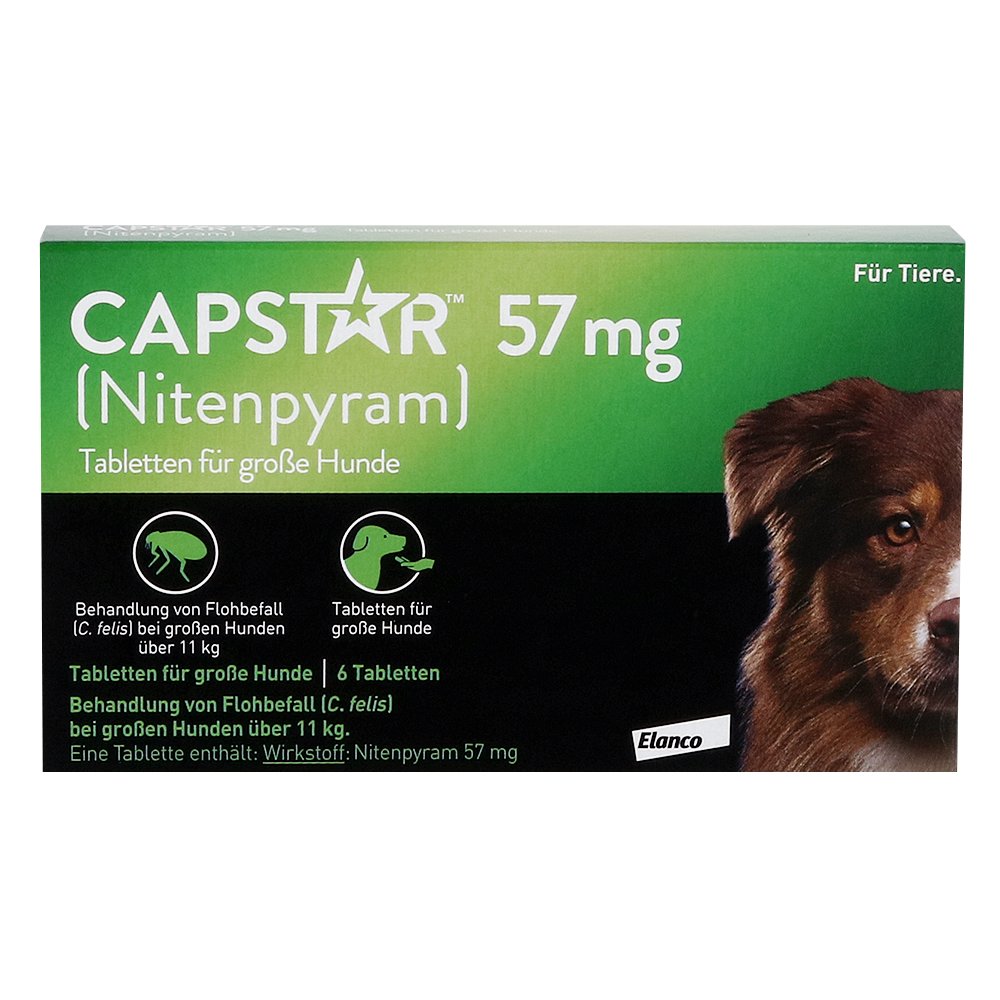 CAPSTAR 57 mg Tabletten f.große Hunde (6 Stk) - medikamente-per-klick.de