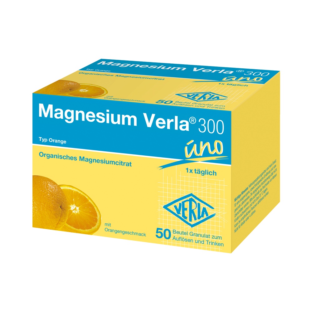 MAGNESIUM VERLA 300 Orange Granulat (50 St) - medikamente-per-klick.de
