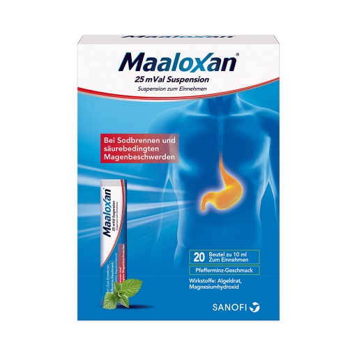 MAALOXAN 25 mVal Suspension 20 x 10 ml Beutel bei Sodbrennen - medikamente -per-klick.de