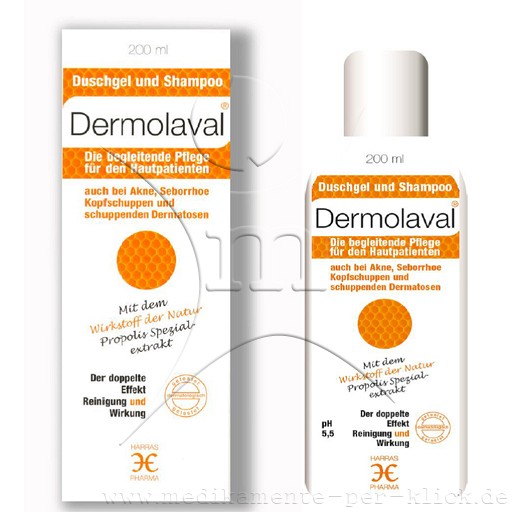 DERMOLAVAL Duschgel+Shampoo f.d.Hautpatienten (200 ml) -  medikamente-per-klick.de
