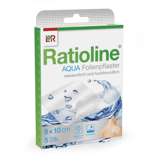 RATIOLINE aqua Duschpflaster 8x10 cm (5 Stk) - medikamente-per-klick.de