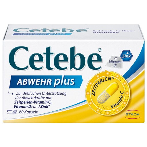 CETEBE Abwehr plus Mit Vitamin C, D und Zink (60 Stk) -  medikamente-per-klick.de