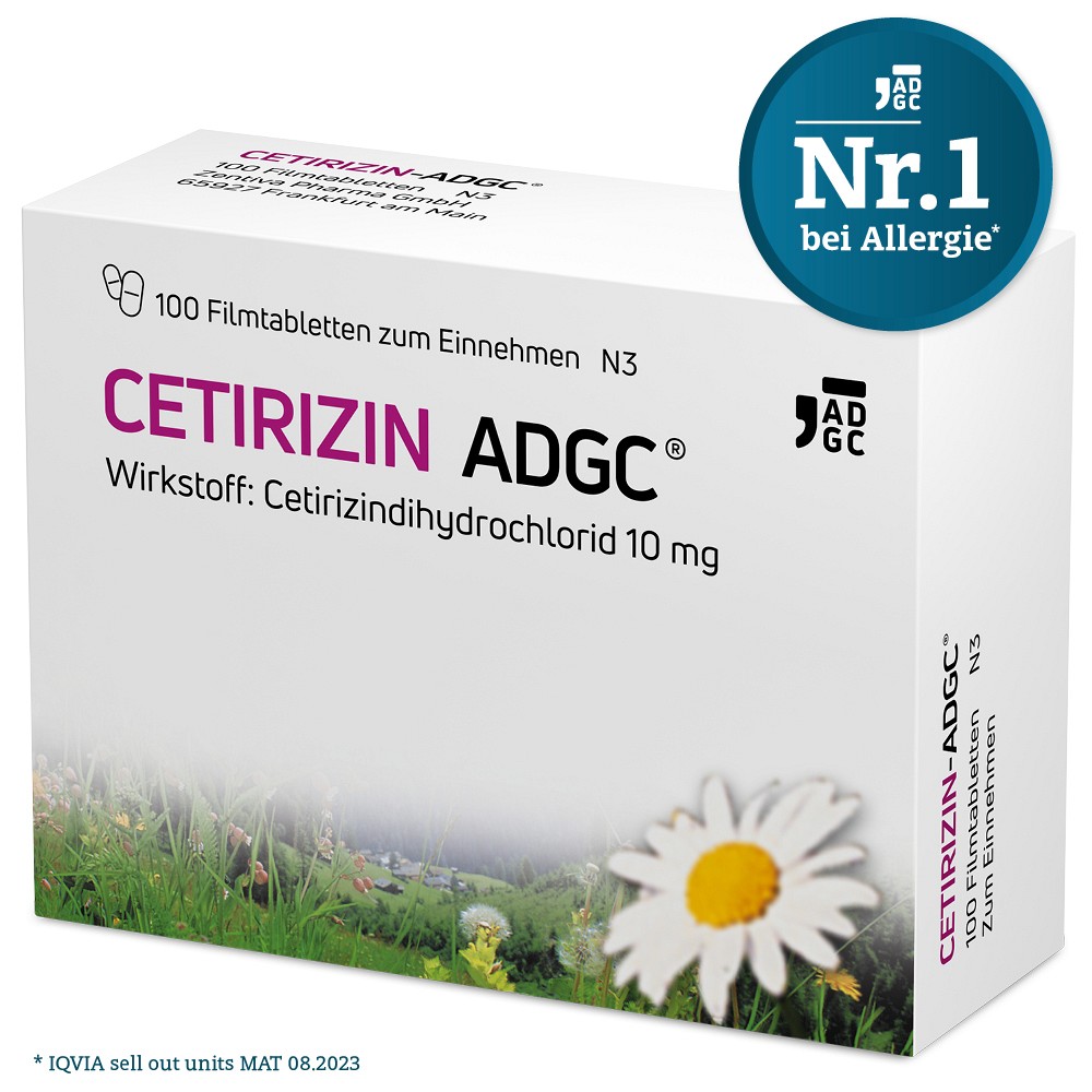 Cetirizin-ADGC® Filmtabletten (100 St) - medikamente-per-klick.de