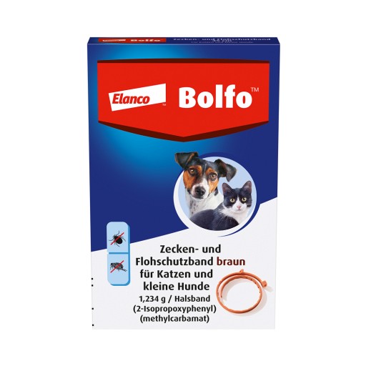 BOLFO Flohschutzband braun f.kleine Hunde/Katzen (1 Stk) -  medikamente-per-klick.de