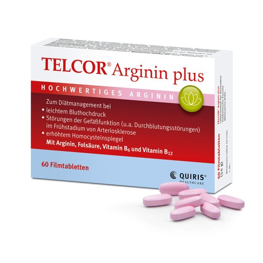TELCOR Arginin plus Filmtabletten - 120 St - medikamente-per-klick.de