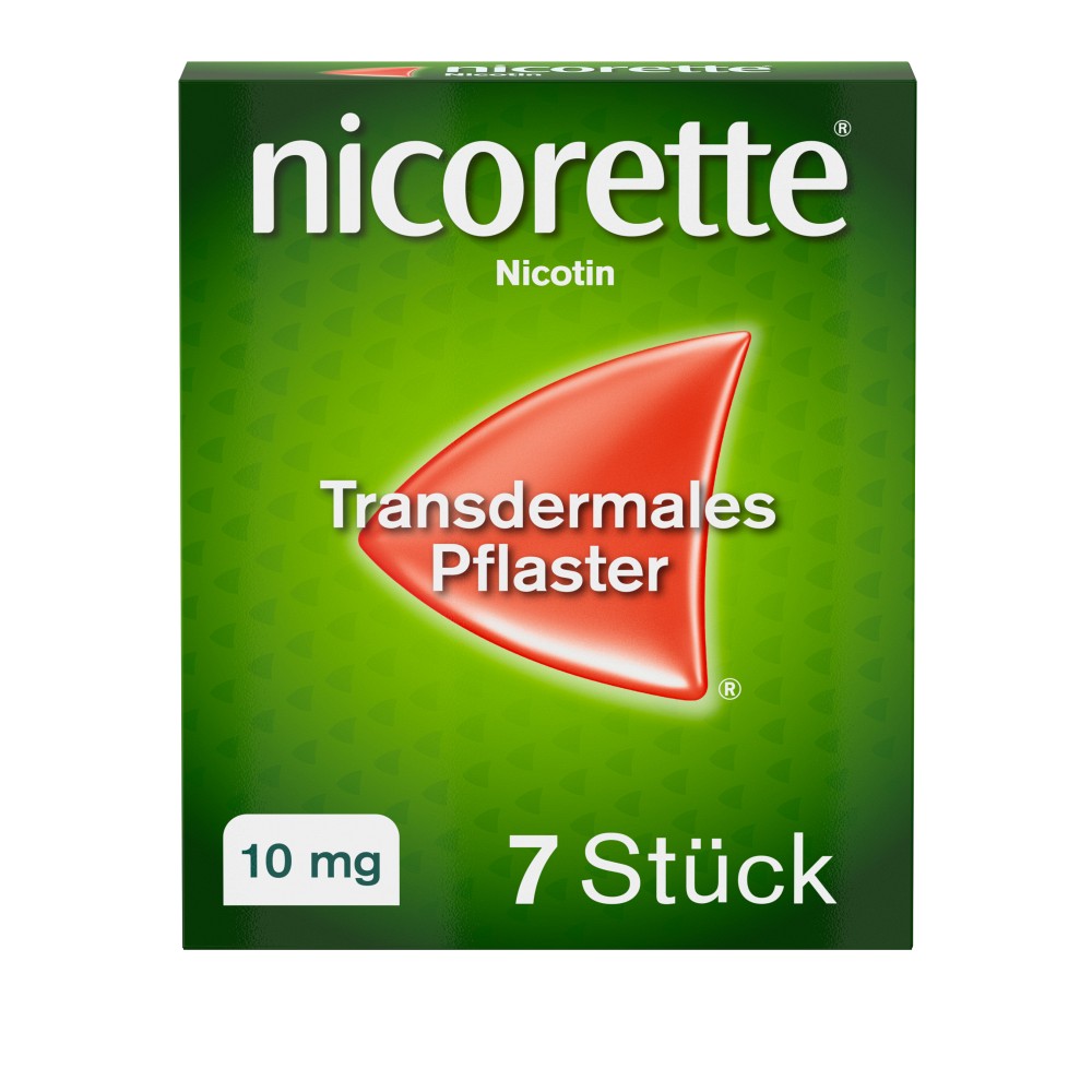 nicorette® 7 Nikotinpflaster, 10 mg Nikotin (7 Stk) -  medikamente-per-klick.de