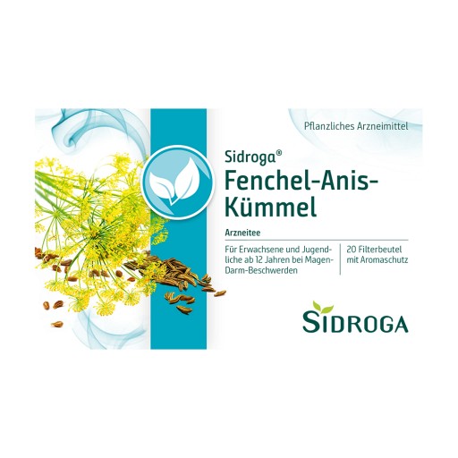 SIDROGA Fenchel Anis Kümmel Tee Filterbeutel (20X2.0 g) -  medikamente-per-klick.de