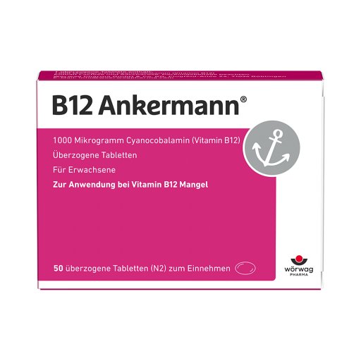 B12 ANKERMANN 1000 µg Dragees (50 Stk) - medikamente-per-klick.de