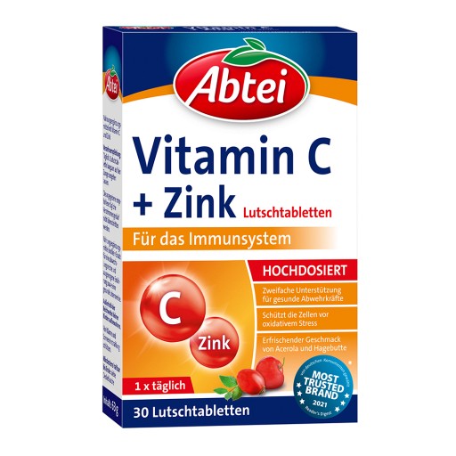 ABTEI Vitamin C plus Zink Lutschtabletten (30 Stk) -  medikamente-per-klick.de