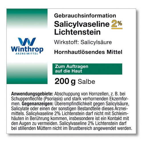 SALICYLSÄUREVASELINE Lichtenstein 2% (200 g) - medikamente-per-klick.de