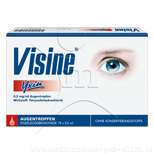 Visine® Yxin® Augentropfen (10X0.5 ml) - medikamente-per-klick.de