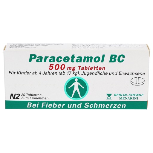 PARACETAMOL BC 500 mg Tabletten (20 Stk) - medikamente-per-klick.de