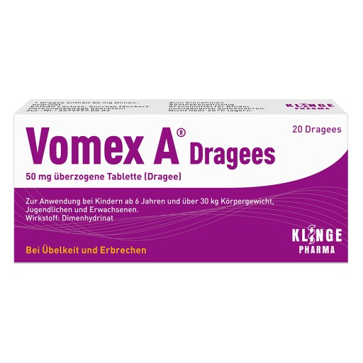 Vomex® A Dragees N gegen Übelkeit und Erbrechen