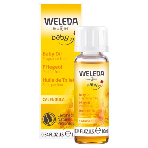 Weleda Baby Babypflegeöl Calendula Parfümfrei (10 ml) -  medikamente-per-klick.de