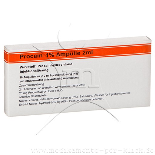 PROCAIN Röwo 1% Ampullen 2 ml (10X2 ml) - medikamente-per-klick.de