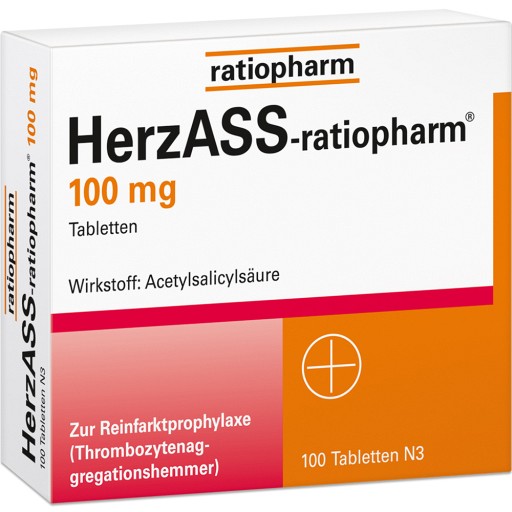 HerzASS-ratiopharm® 100 mg Tabletten (100 St) - medikamente-per-klick.de