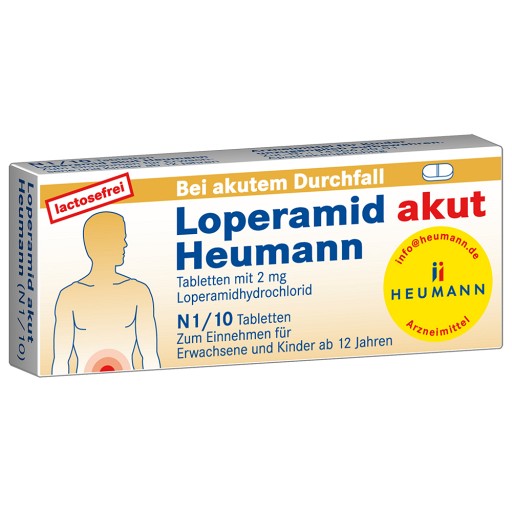 Loperamid akut Heumann Tabletten (10 St) - medikamente-per-klick.de