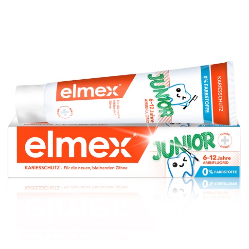 elmex Junior 6-12 Jahre Kinder-Zahnpasta (75 ml) - medikamente-per-klick.de